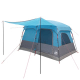 Family Tent with Roof Blue 380 x 260 x 190 cm Polyester 42028494