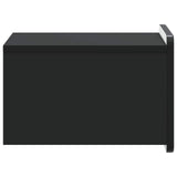 Wall-Mounted Bedside Cabinet 2 pcs Black 33 x 34.5 x 24 cm 898258