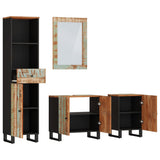 4 Piece Bathroom Furniture Set Solid Wood Reclaimed 3200643