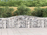 Arched Gabion Baskets 15 pcs 400x30x80/100 cm Galvanised Iron 3146862