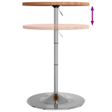 ZNTS Bar Table Ø60x90.5 cm Solid Wood Beech 3270630