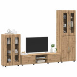 TV Cabinet Set FLORIN 3 pcs Artisan Oak Engineered Wood 3397983