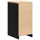 Garage Storage Cabinet Black 40x51x85 cm Solid Wood Pine 860590