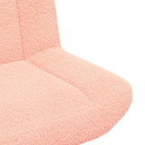 Swivel Chair Pink 63 x 75 x 76 cm Sheepskin 42007336
