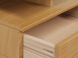 Bedside Cabinet with Drawer HILL Honey Brown 40 x 31 x 27 cm 42025043