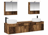 Bathroom Cabinet Set 5 pcs Old Wood 50 x 14.5 x 70 cm 3406645