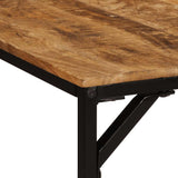 Dining Table 200x100x75 cm Solid Wood Rough Mango 373607
