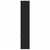 ZNTS Wall Shelf Black 96x12x64 cm Engineered Wood 840801