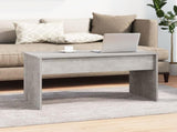 Coffee Table Concrete Grey 102x50.5x52.5 cm Engineered Wood 809633
