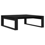 ZNTS Black Oak Coffee Table - 100x100x35 cm Made from Engineered Wood 862073