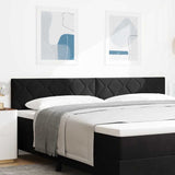Headboard Height Adjustable with Headboard Black 200 cm Velvet 42007289