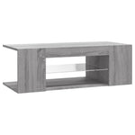 ZNTS TV Cabinet with LED Lights Grey Sonoma 90x39x30 cm 822666