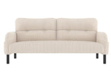 GOMYWAY corduroy fabric, comfortable monochrome double sofa, suitable for living rooms and bedrooms W2678P422254
