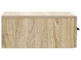 Wall-Mounted Bedside Cabinet 2 pcs Sonoma Oak 34.5 x 33 x 20 cm 898600