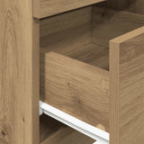 Bedside Cabinet with 2 Drawers Artisan Oak 36x36x68 cm 858594