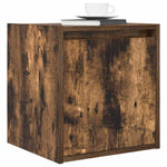 ZNTS Wall-Mounted Bedside Cabinets 2 pcs Smoked Oak 38x34x40 cm 861238