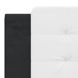 Bed Frame with LED without Mattress "Zadar" Black and White 180x200 cm 3214129