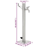 Garden Water Column Stainless Steel Round 65 cm 45457