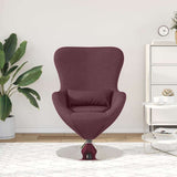 Egg Chair Purple 63 x 73 x 90 cm Fabric 42002740