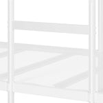 Bunk Bed without Mattress White 90x190 cm Single Steel 42000328