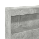 Bookcase Bed Concrete Grey 75 x 190 cm Engineered wood 3335756