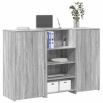 Reception Desk Grey Sonoma 155x50x103.5 cm Engineered Wood 3324201