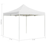 Professional Folding Party Tent Aluminium 2x2 m White 48929
