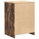 Garage Storage Cabinet Smoked Oak 60x51x85 cm Solid Wood Pine 860548