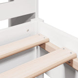 Bookcase Bed without Mattress White 90x190 cm Single Solid Wood Pine 3323048