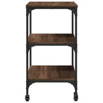 ZNTS Kitchen Trolley Brown Oak 60x41x76 cm Engineered Wood 842305