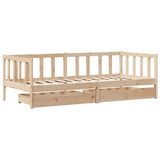 Daybed with Drawers without Mattress 80x200 cm Solid Wood 3302075