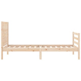 Bed Frame without Mattress Small Single Solid Wood 3194596