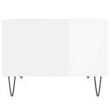 Coffee Table High Gloss White 60x50x36.5 cm Engineered Wood 830542