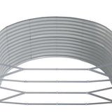 Garden Raised Bed Green 212x140x68 cm Galvanised Steel 319093