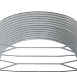 Garden Raised Bed Grey 367x140x68 cm Galvanised Steel 319104