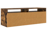 Lowboard with Drawer Smoked Oak 102 x 32 x 48.5 cm 8000592