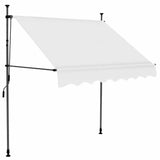 Manual Retractable Awning with LED 100 cm Cream 145869