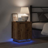 Bedside Cabinet 2 pcs Old Wood 39 x 34.5 x 50 cm 869607