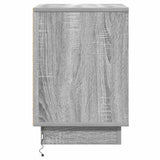 Bedside Cabinet 2 pcs Grey 39 x 34.5 x 50 cm Engineered wood 869605