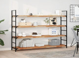 Floating Shelves 4 pcs 160x30x4 cm Oil Finished Solid Wood Acacia 3279630