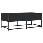 ZNTS Coffee Table Black 100x51x40 cm Engineered Wood 833970