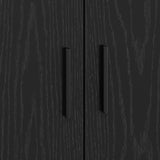 Storage Bed Frame Black oak 100 x 200 cm Engineered wood 3335182