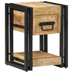 ZNTS Nightstands 2 pcs 40x40x40 cm Solid Mango Wood 4016707