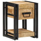 ZNTS Nightstands 2 pcs 40x40x40 cm Solid Mango Wood 4016707