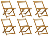Folding Garden Chairs Folding 6 pcs Natural 40 x 53 x 80 cm 3416285