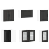 11 Piece Kitchen Cabinet Set Kalmar Black Engineered Wood 3314912