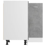 Corner Bottom Cabinet Lyon Concrete Grey 75.5x75.5x81.5 cm Engineered Wood 802493