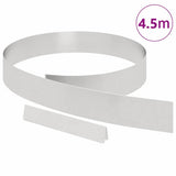 Lawn Edging Silver 450 x 0.05 x 10 cm Stainless Steel 868016