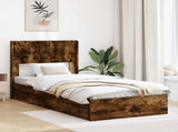 Bed Frame with Storage and Headboard 3 pcs Engineered Wood 3414417