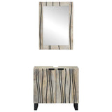 Bathroom Furniture Set with Shelf 2 pcs White 62 x 33 x 58 cm 3310048